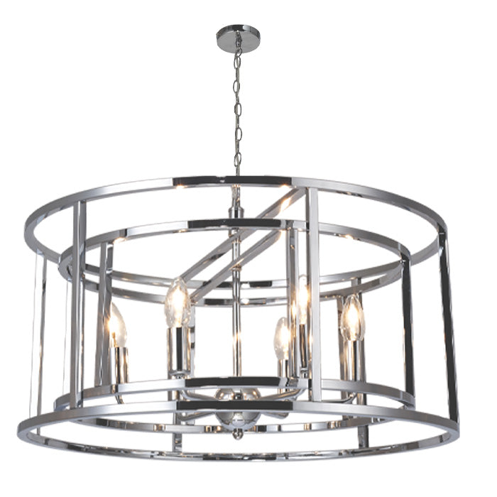 Magnalux Chester 6 Light Pendant Polished Chrome Part Number - CHE06CH