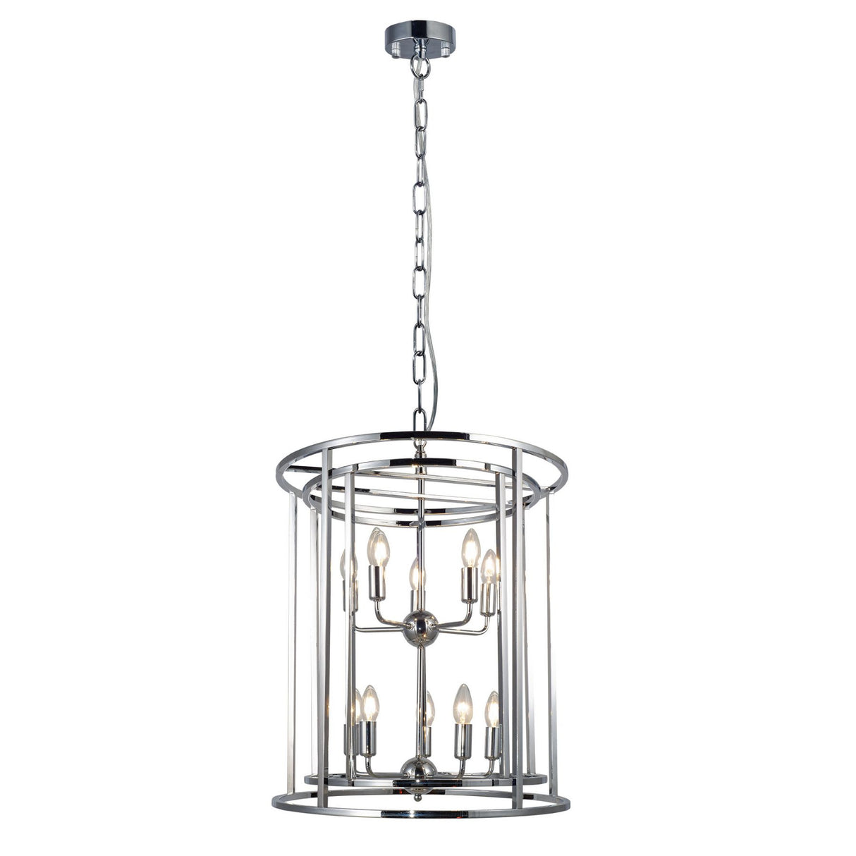 Magnalux Chester 10 Light Large Pendant Polished Chrome Part Number - CHE10CH