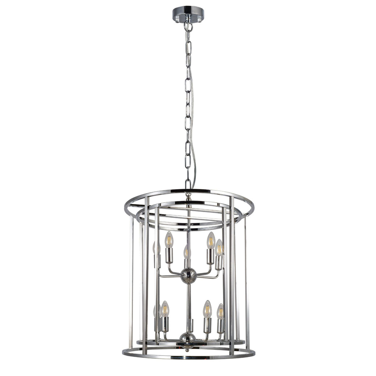 Magnalux Chester 10 Light Large Pendant Polished Chrome Part Number - CHE10CH