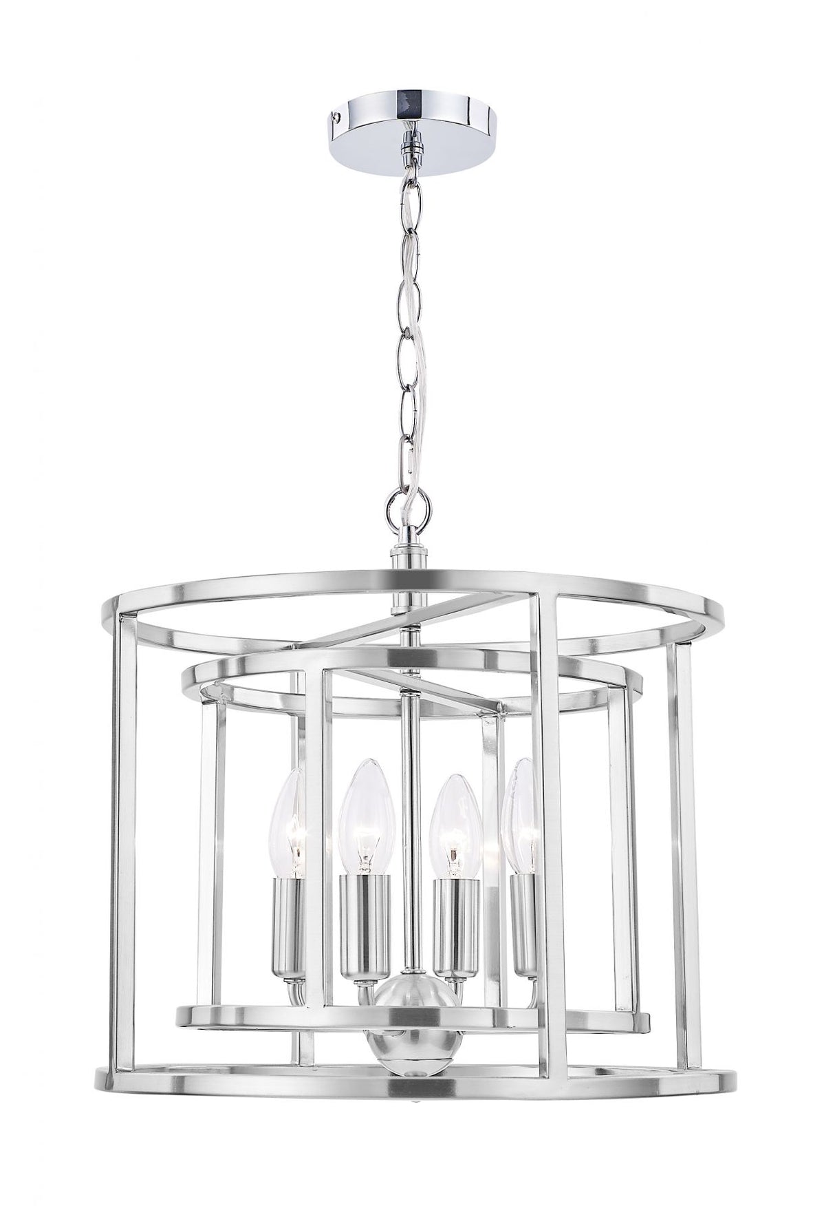 Magnalux Chester 4 Light Pendant Satin Chrome Part Number - CHE04SC