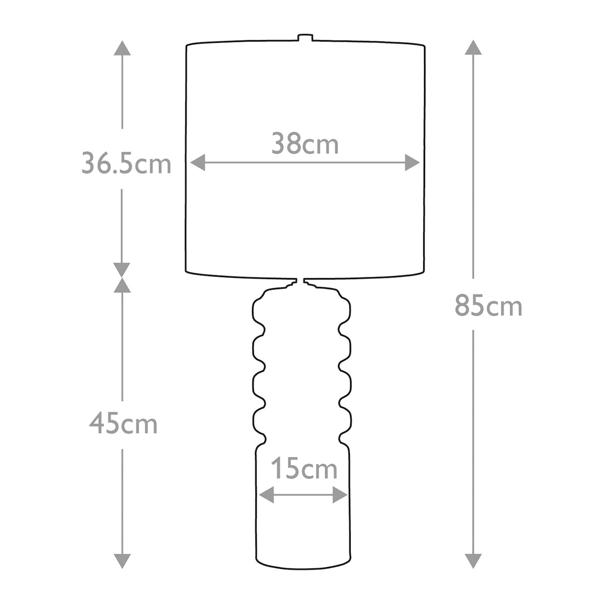 Elstead Lighting Table Lamp from the Contour range. Contour 1 Light Table Lamp - Lime Product Code = CONTOUR-TL-LIME
