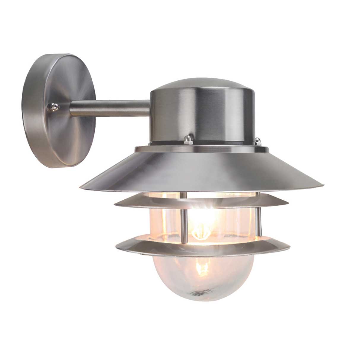 Elstead Lighting Outdoor Wall Light from the Copenhagen range. Copenhagen 1 Light Wall Lantern Product Code = COPENHAGEN-BSS
