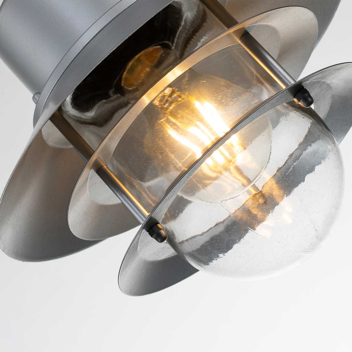 Elstead Lighting Outdoor Hanging from the Copenhagen range. Copenhagen 1 Light Chain Lantern Product Code = COPENHAGEN8-SIL