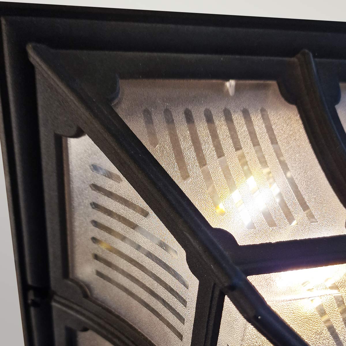 Elstead Lighting Ceiling Flush from the Chapel range. Chapel 1 Light Flush Lantern Product Code = CP12-BLACK