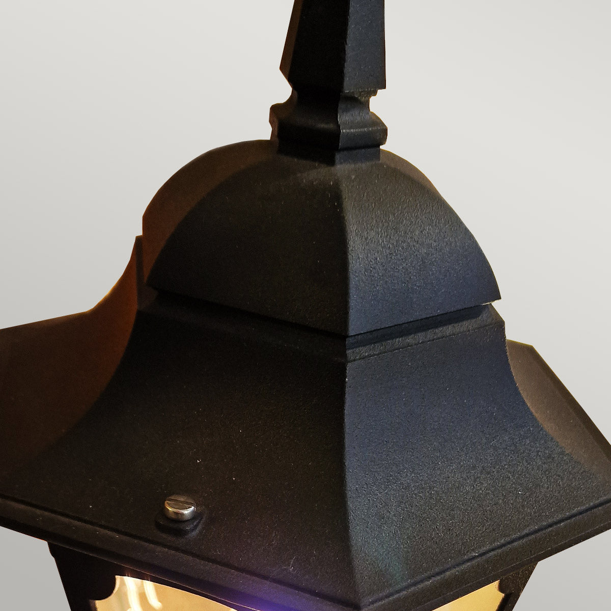 Elstead Lighting Pedestal Lantern from the Chapel range. Chapel 1 Light Pedestal Lantern Product Code = CP4-BLACK