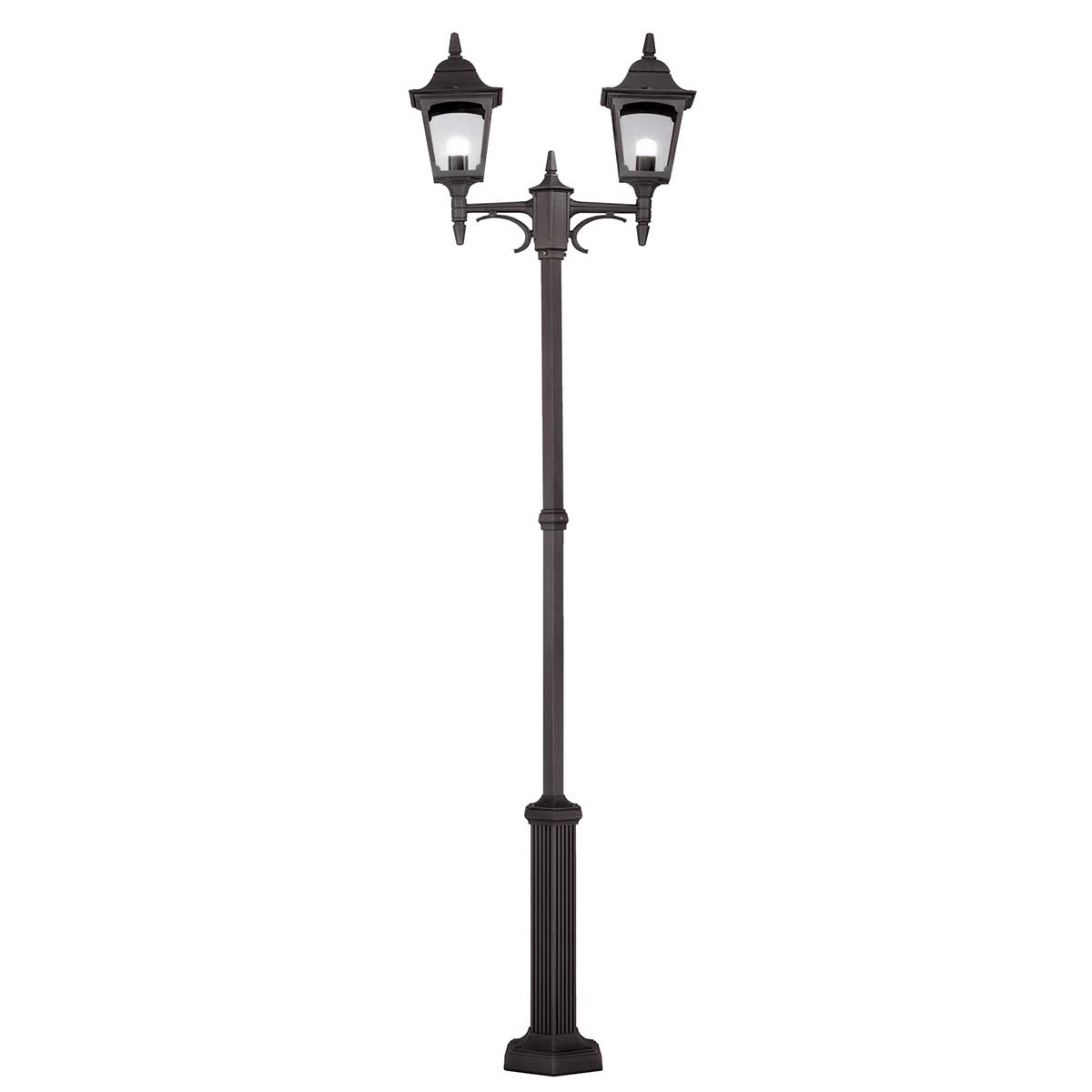 Elstead Lighting Lamp Post from the Chapel range. Chapel 2 Light Twin Post Product Code = CP8-BLACK