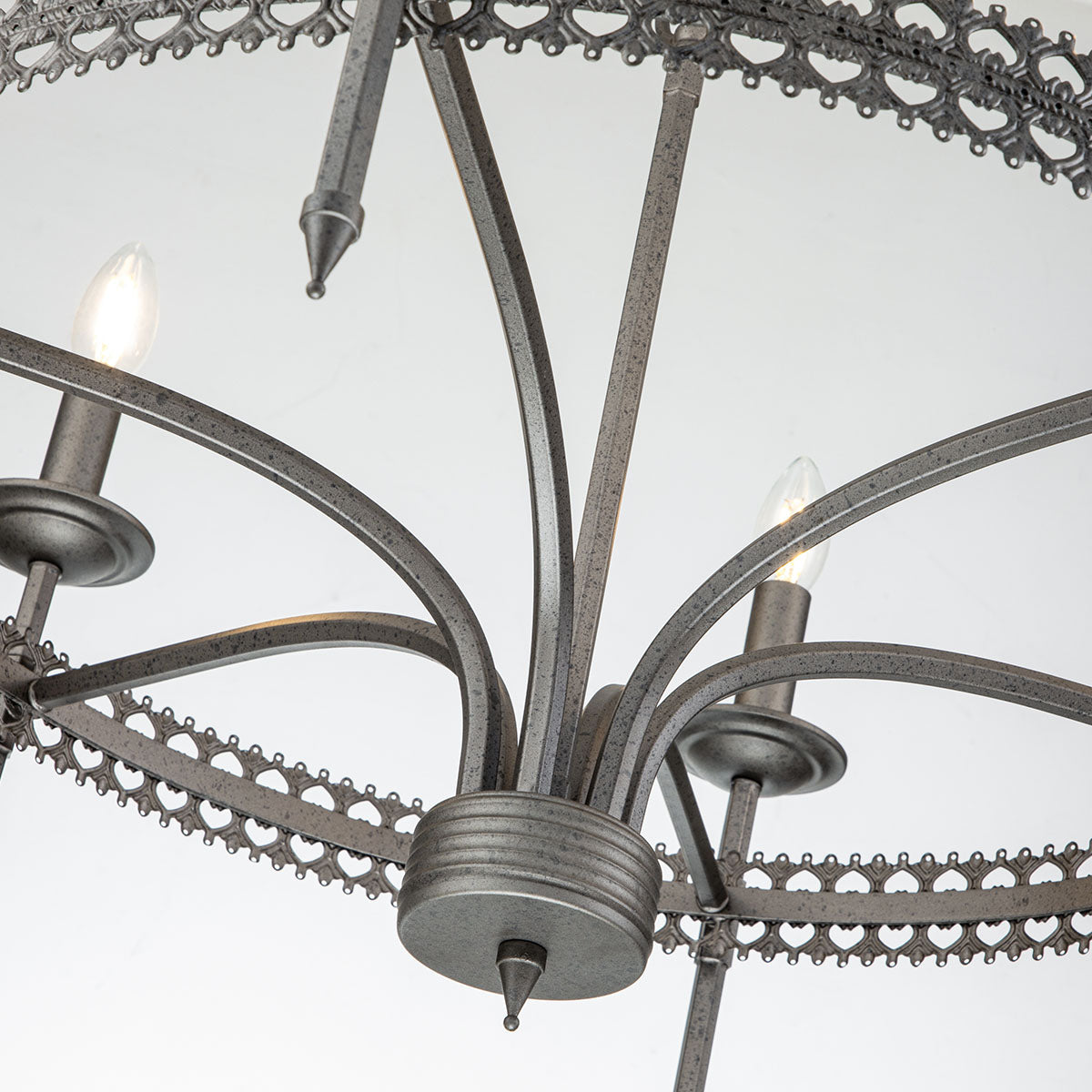 Elstead Lighting Chandelier from the Crown range. Crown 6 Light Chandelier Product Code = CROWN6
