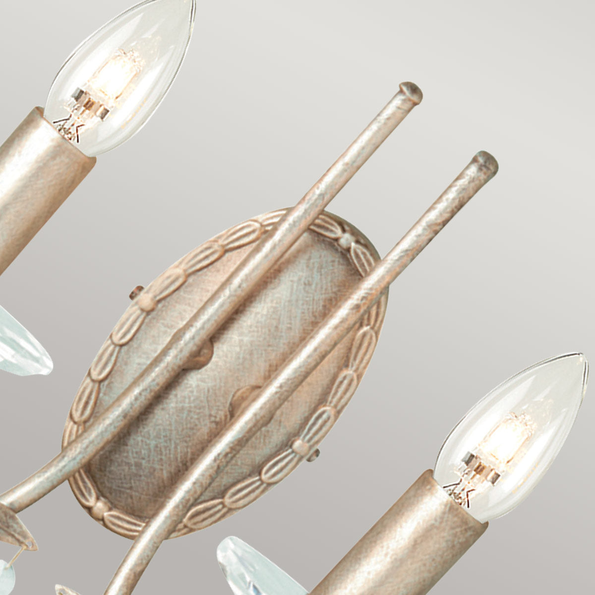 Elstead Lighting Wall Light from the Christina range. Christina 2 Light Wall Light Product Code = CRT2-SILVER-GOLD