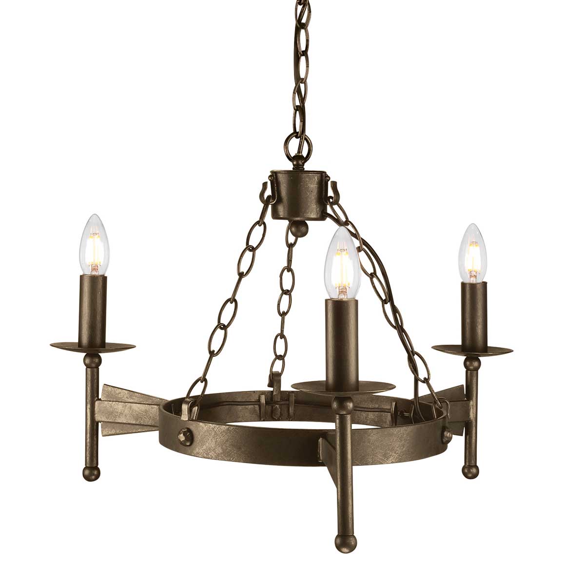 Elstead Lighting Cromwell 3 Light Chandelier CW3-OLD-BRZ