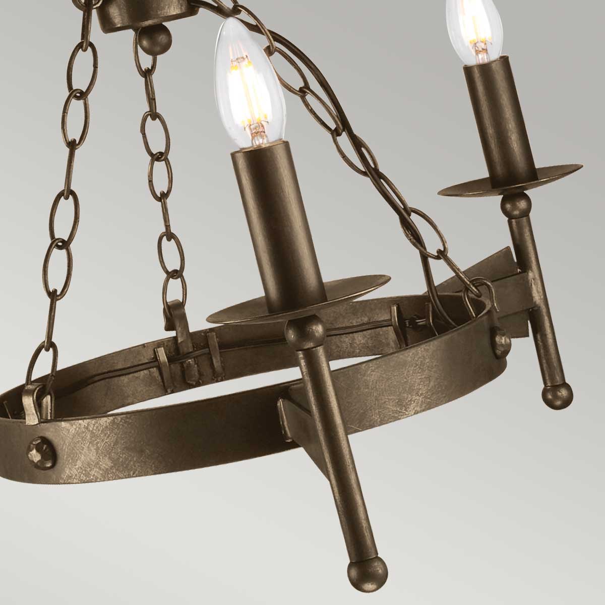 Elstead Lighting Cromwell 3 Light Chandelier CW3-OLD-BRZ