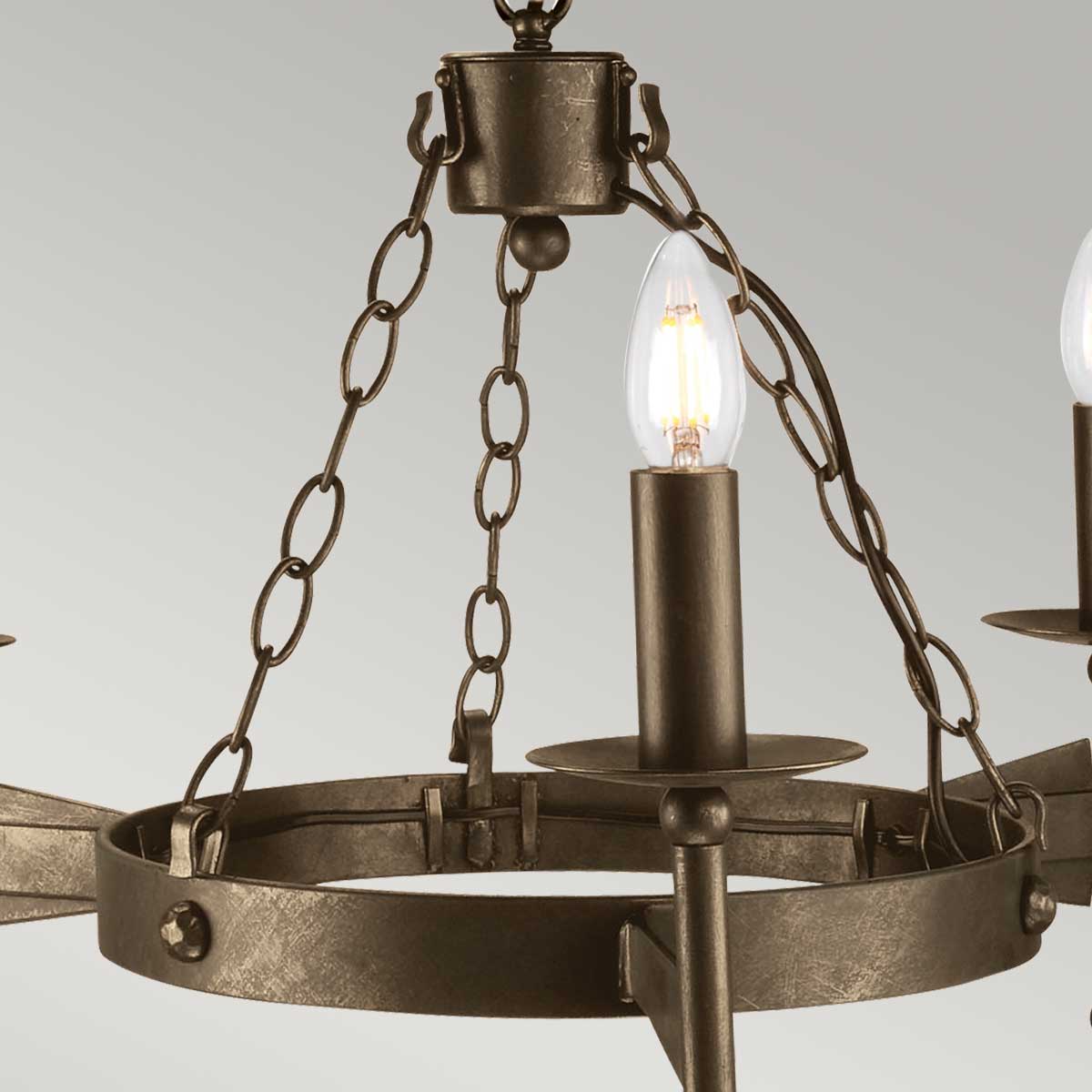 Elstead Lighting Cromwell 3 Light Chandelier CW3-OLD-BRZ