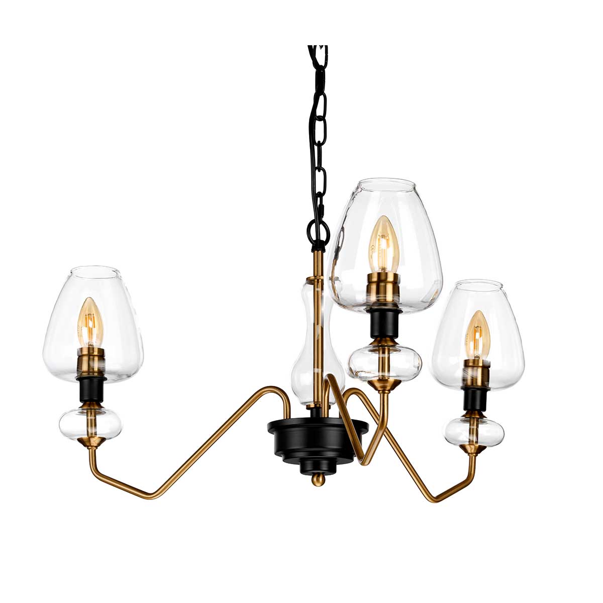Elstead Lighting Pendant from the Armand range. Armand 3 Light Pendant Product Code = DL-ARMAND3-AB
