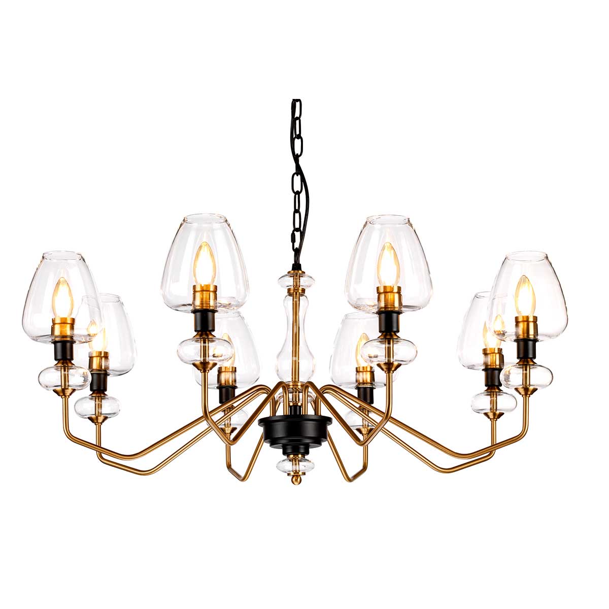 Elstead Lighting Chandelier from the Armand range. Armand 8 Light Chandelier Product Code = DL-ARMAND8-AB