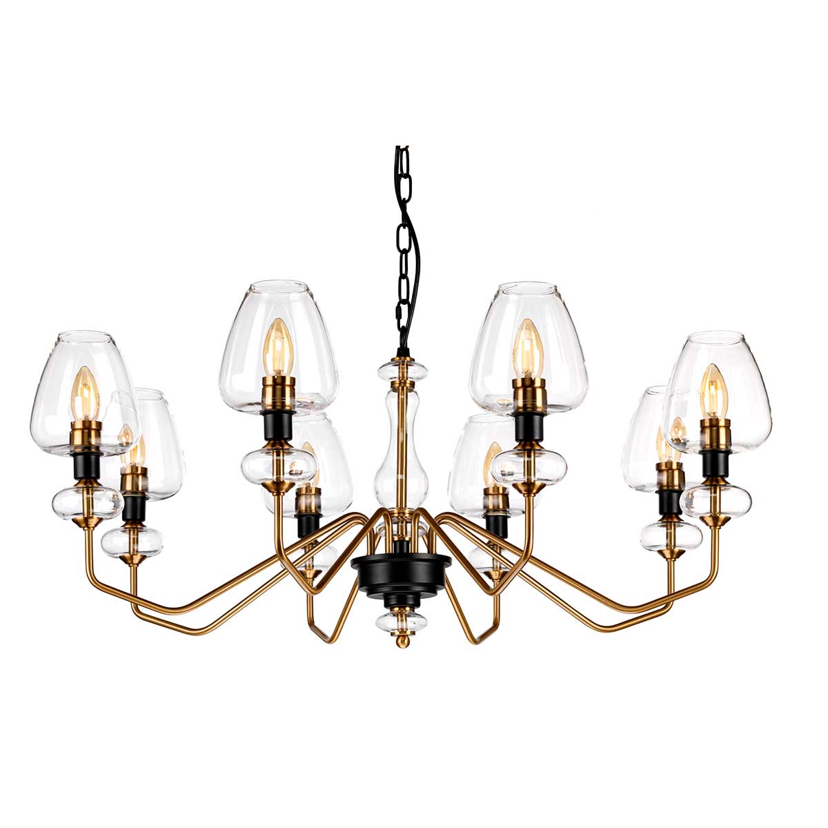 Elstead Lighting Chandelier from the Armand range. Armand 8 Light Chandelier Product Code = DL-ARMAND8-AB