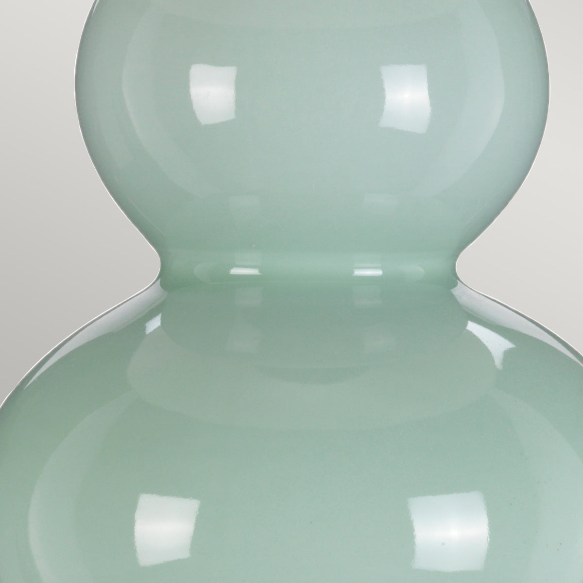 Designer's Lightbox Table Lamp from the Harbin range. Harbin Gourd 1 Light Table Lamp with Tall Empire - Celadon Product Code = DL-HARBIN-TL-CEL