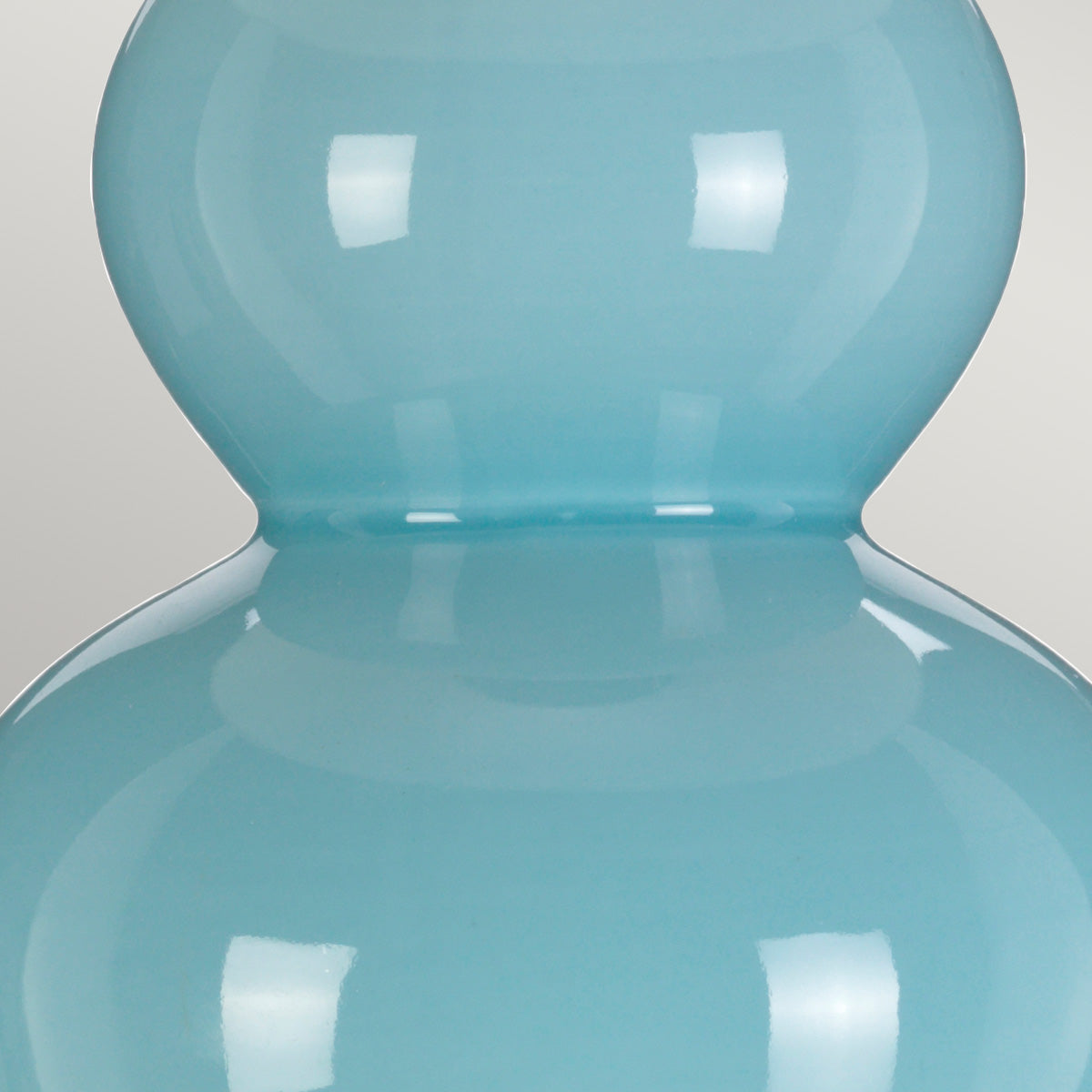 Designer's Lightbox Table Lamp from the Harbin range. Harbin Gourd 1 Light Table Lamp with Tall Empire - Duck Egg Blue Product Code = DL-HARBIN-TL-DEB