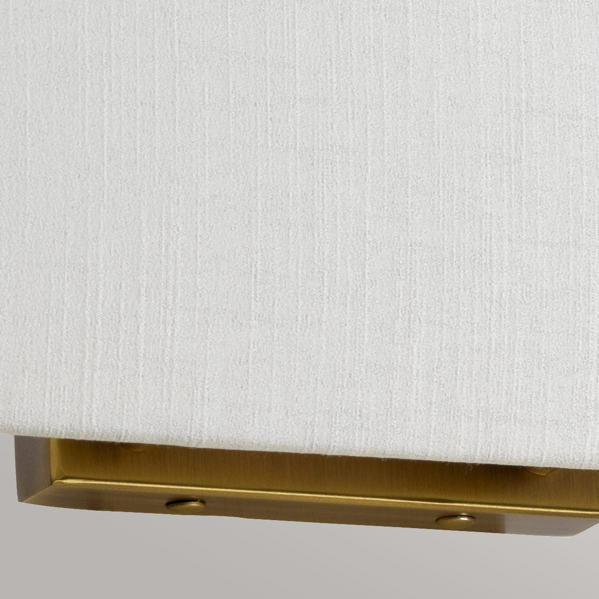 Designer's Lightbox Riley Large Rectangular Wall Light with Aged Brass Back Plate DL-RILEY-L-IV-AB