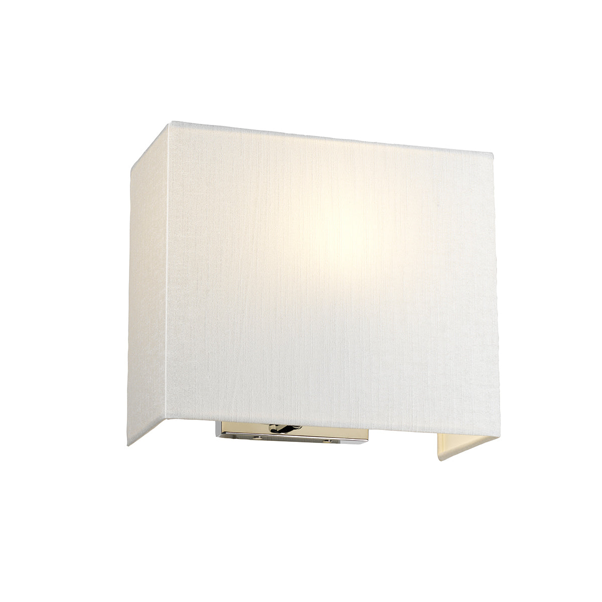 Designer's Lightbox Riley Medium Rectangular Wall Light with Polished Chrome Back Plate DL-RILEY-M-IV-PC