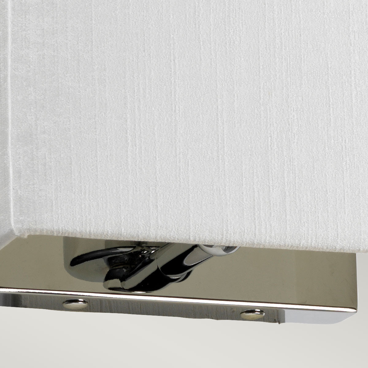 Designer's Lightbox Riley Small Rectangular Wall Light with Polished Chrome Back Plate DL-RILEY-S-IV-PC