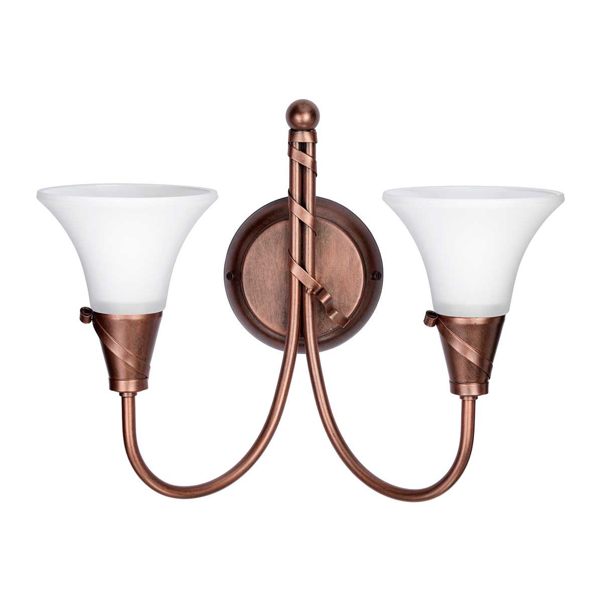 Elstead Lighting Wall Light from the Emily range. Emily 2 Light Wall Light Product Code = EM2-COPPER