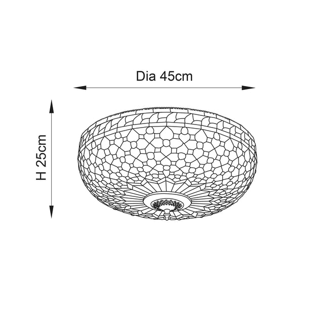 Endon Lighting - 64276 - Flush Light