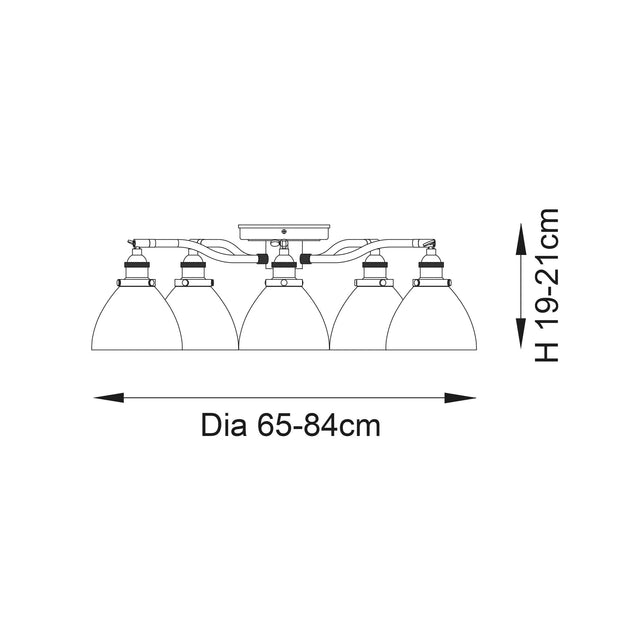 Endon Lighting - 97248 - Semi Flush Light