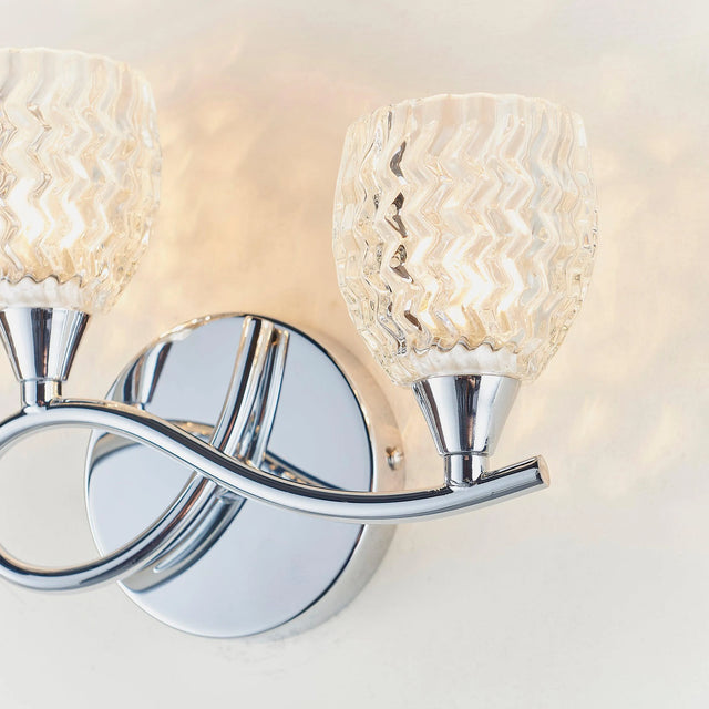 Endon Lighting - BOYER-2WBCH-L - Wall Lights