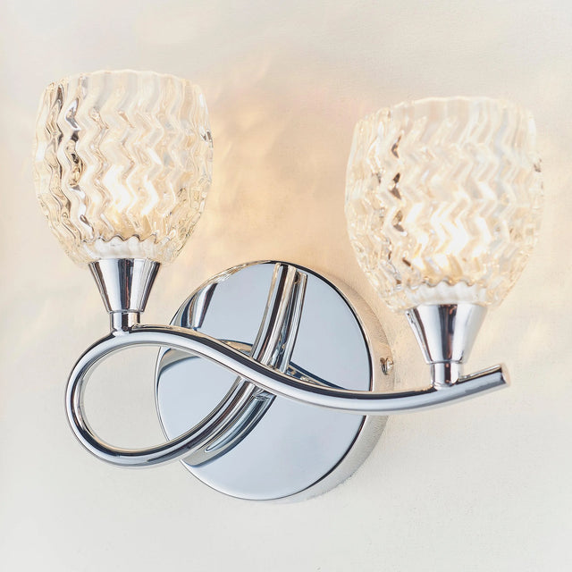 Endon Lighting - BOYER-2WBCH-L - Wall Lights