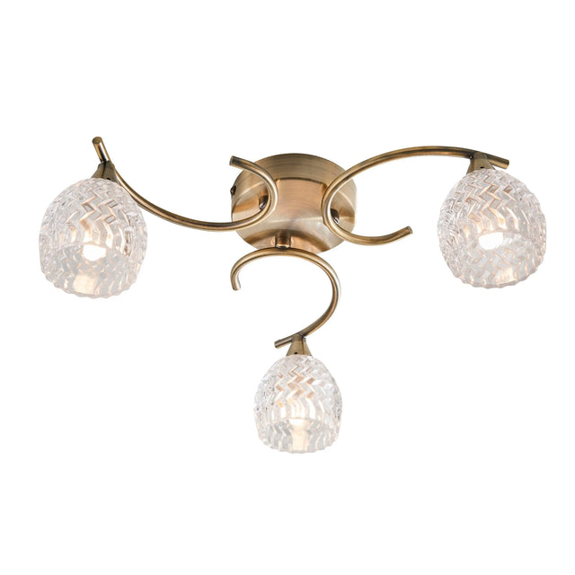 Endon Lighting - BOYER-3AB - Semi flush Light