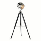 Endon Lighting EH-NAUTICAL-FL Nautical Indoor Floor Lamps Polished nickel plate & black paint Non-dimmable