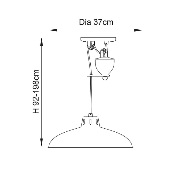 Endon Lighting - POLKA-AB - Pendant Light