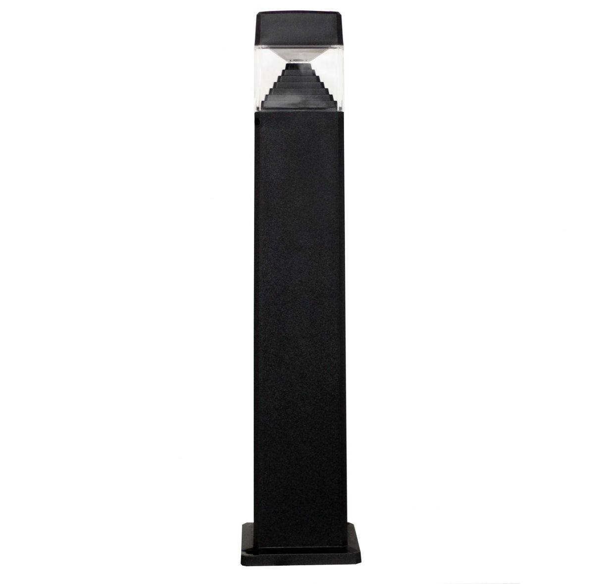 Magnalux Ester 800 mm Black Clear LED 10W Bollard Post Light Part Number - ESTER800/LED10BL