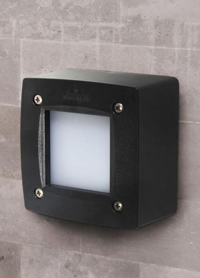 Magnalux Extra Leti 100 Round Grey Opal LED GX53 3W Wall Light Part Number - EXTRALETI100RDGY