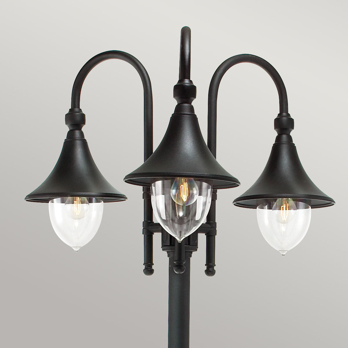 Norlys Firenze 3 Light Lamp Post F7-BLACK