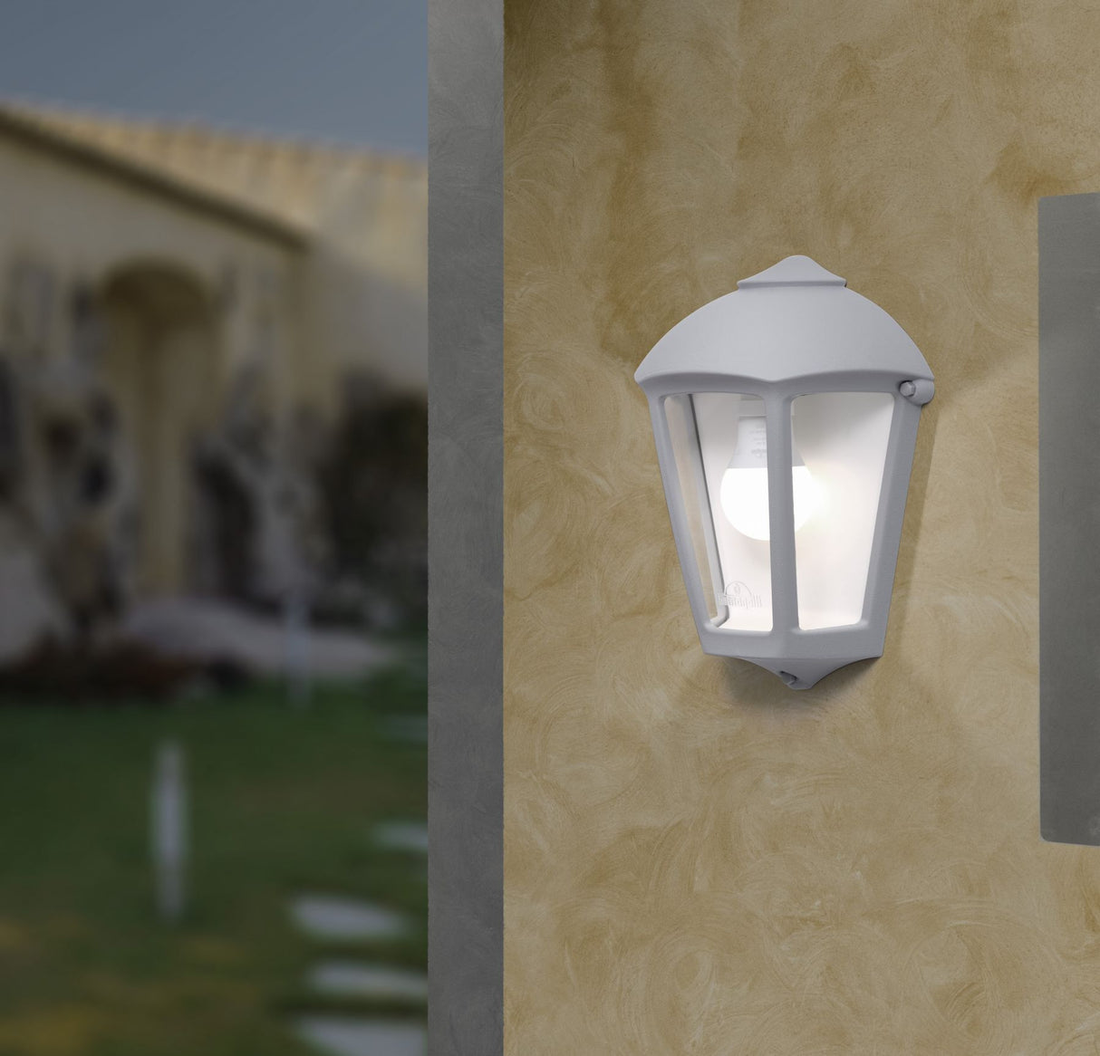 Magnalux Fabio Grey Clear E27 Half Wall Light Part Number - FABIO/GY