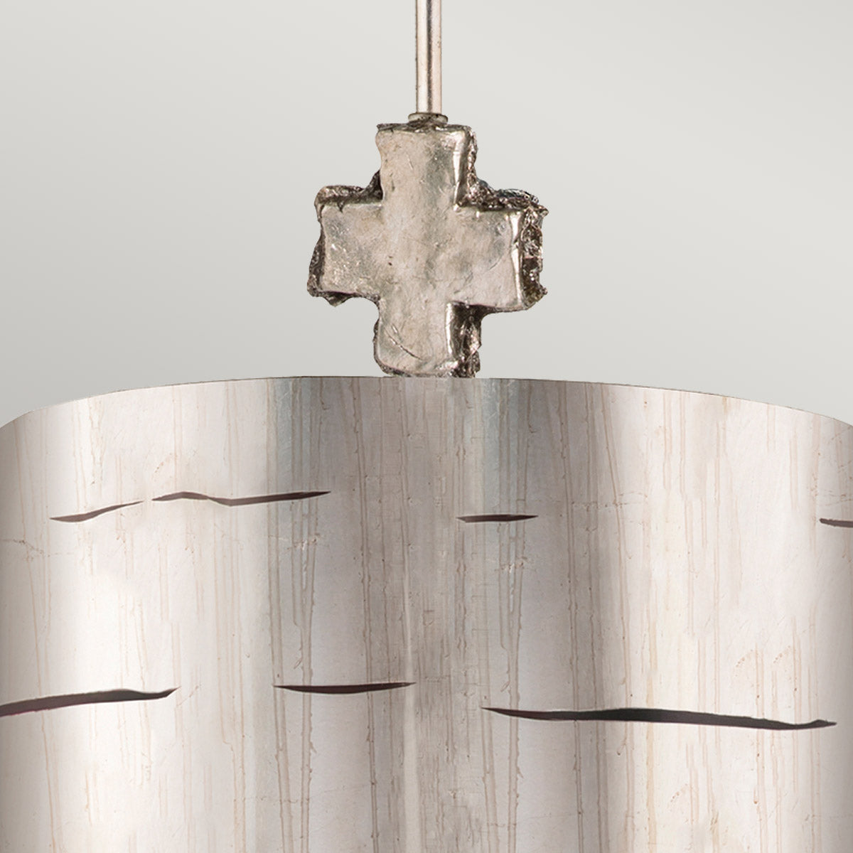 Flambeau Pendant from the Fragment range. Fragment 1 Light Large Pendant - Silver Product Code = FB-FRAGMENT-S-PL
