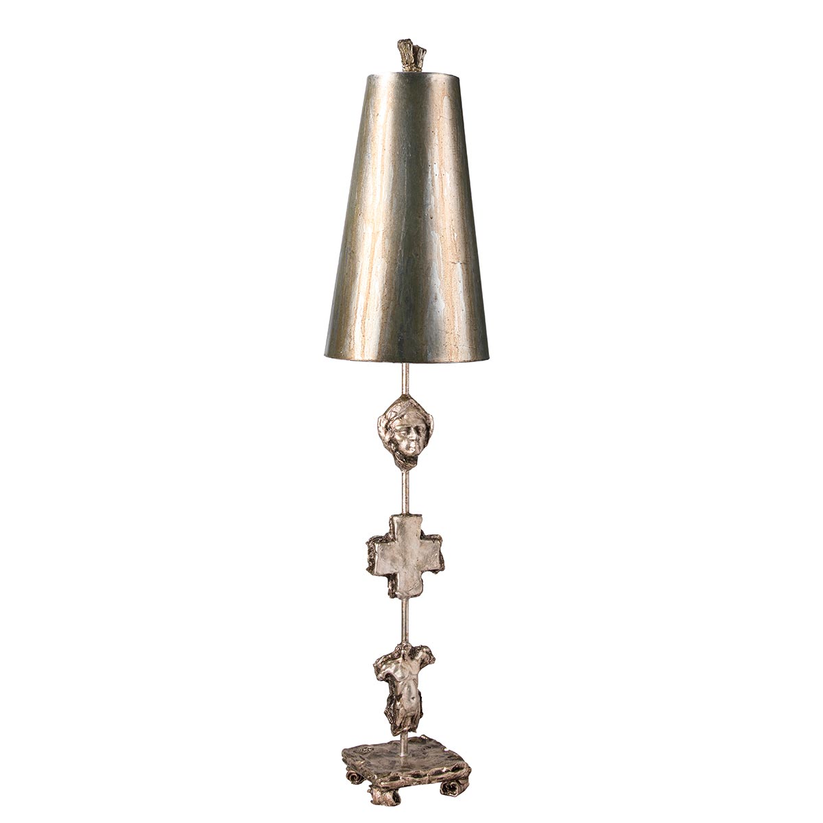 Flambeau Table Lamp from the Fragment range. Fragment 1 Light Table Lamp - Silver Product Code = FB-FRAGMENT-TL-S