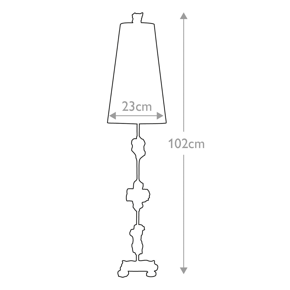 Flambeau Table Lamp from the Fragment range. Fragment 1 Light Table Lamp - Silver Product Code = FB-FRAGMENT-TL-S
