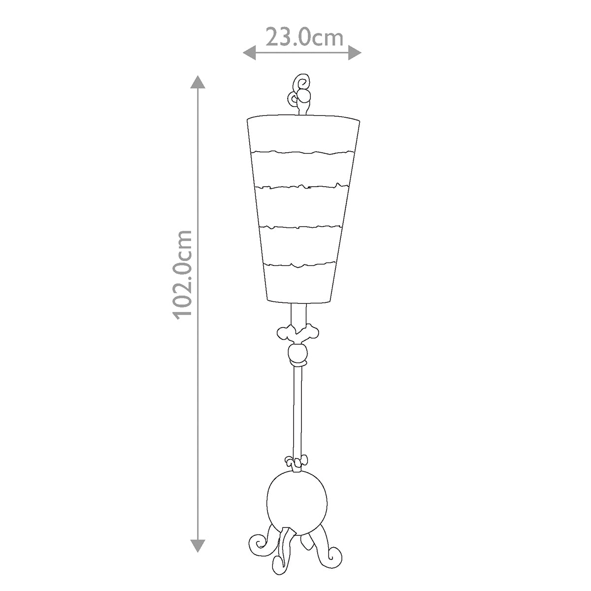 Flambeau Table Lamp from the Le Cirque range. Le Cirque 1 Light Table Lamp Product Code = FB-LE-CIRQUE-TL