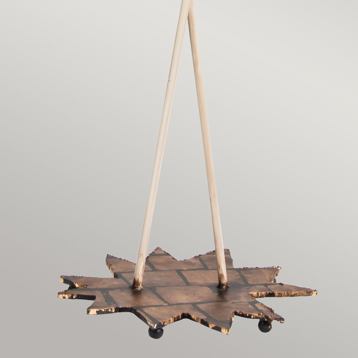 Flambeau Floor Lamp from the Nettle range. Nettle Luxe 2 Light Floor Lamp - Gold Product Code = FB-NETTLELUX-G-FL