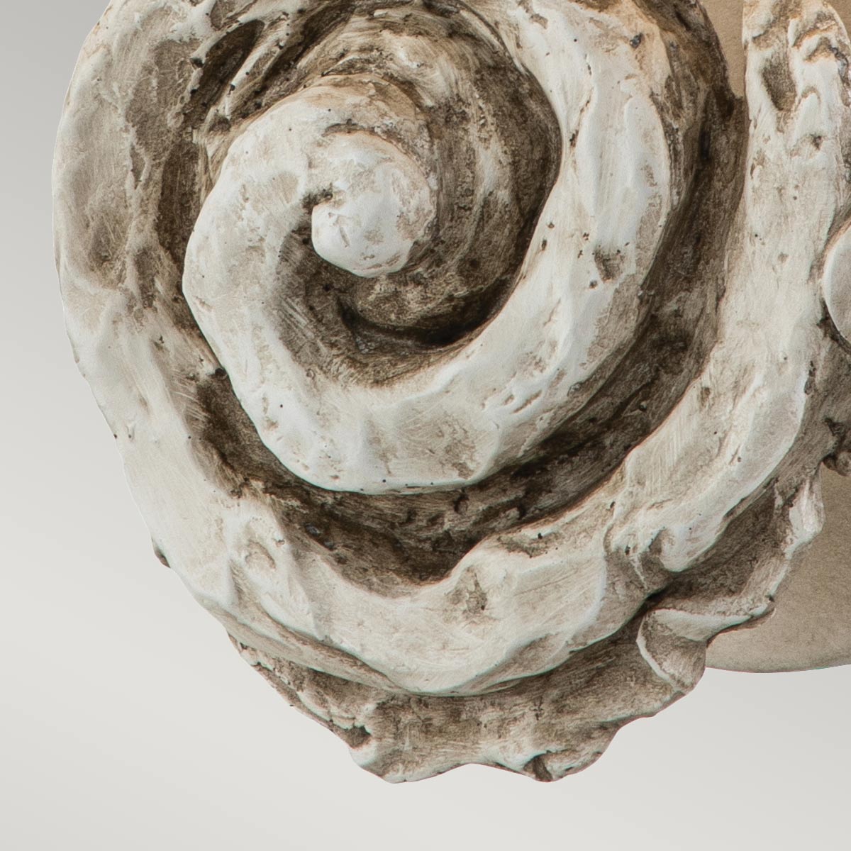 Flambeau Wall Light from the Swirl range. Swirl 1lt Large Wall Light - Bone White Product Code = FB-SWIRL-1L-W