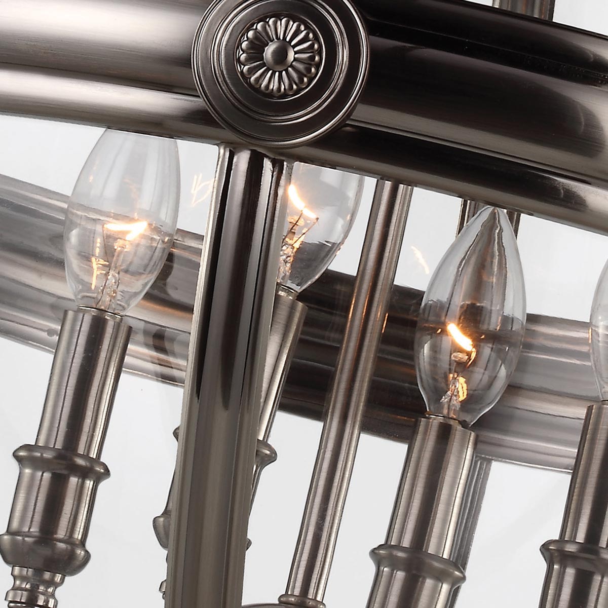 Feiss Chandelier from the Adams range. Adams 4 Light Pendant Chandelier Product Code = FE-ADAMS-4P-ANL