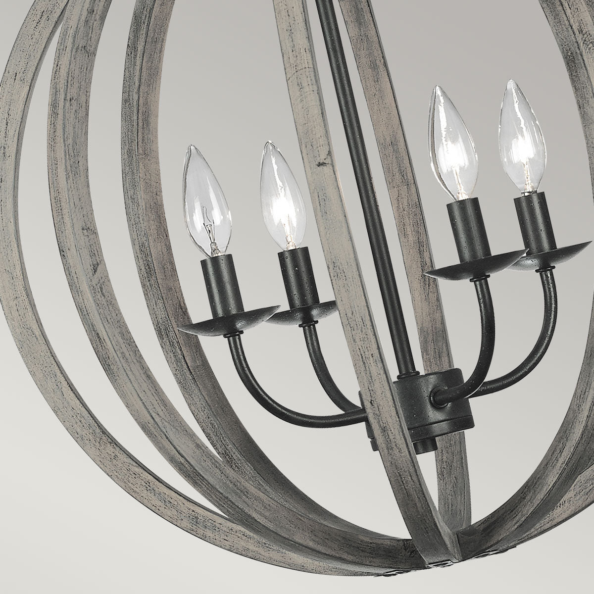 Feiss Pendant from the Allier range. Allier 4 Light Pendant Product Code = FE-ALLIER-4P-WW