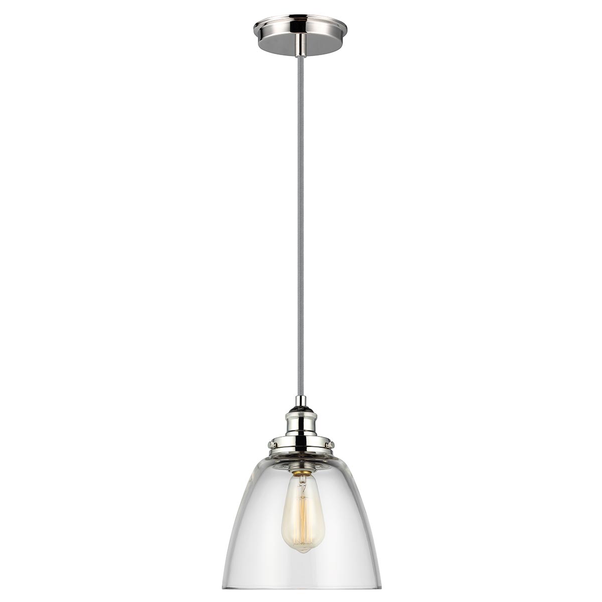 Feiss Pendant from the Baskin range. Baskin 1 Light Pendant Product Code = FE-BASKIN-P-B-PN