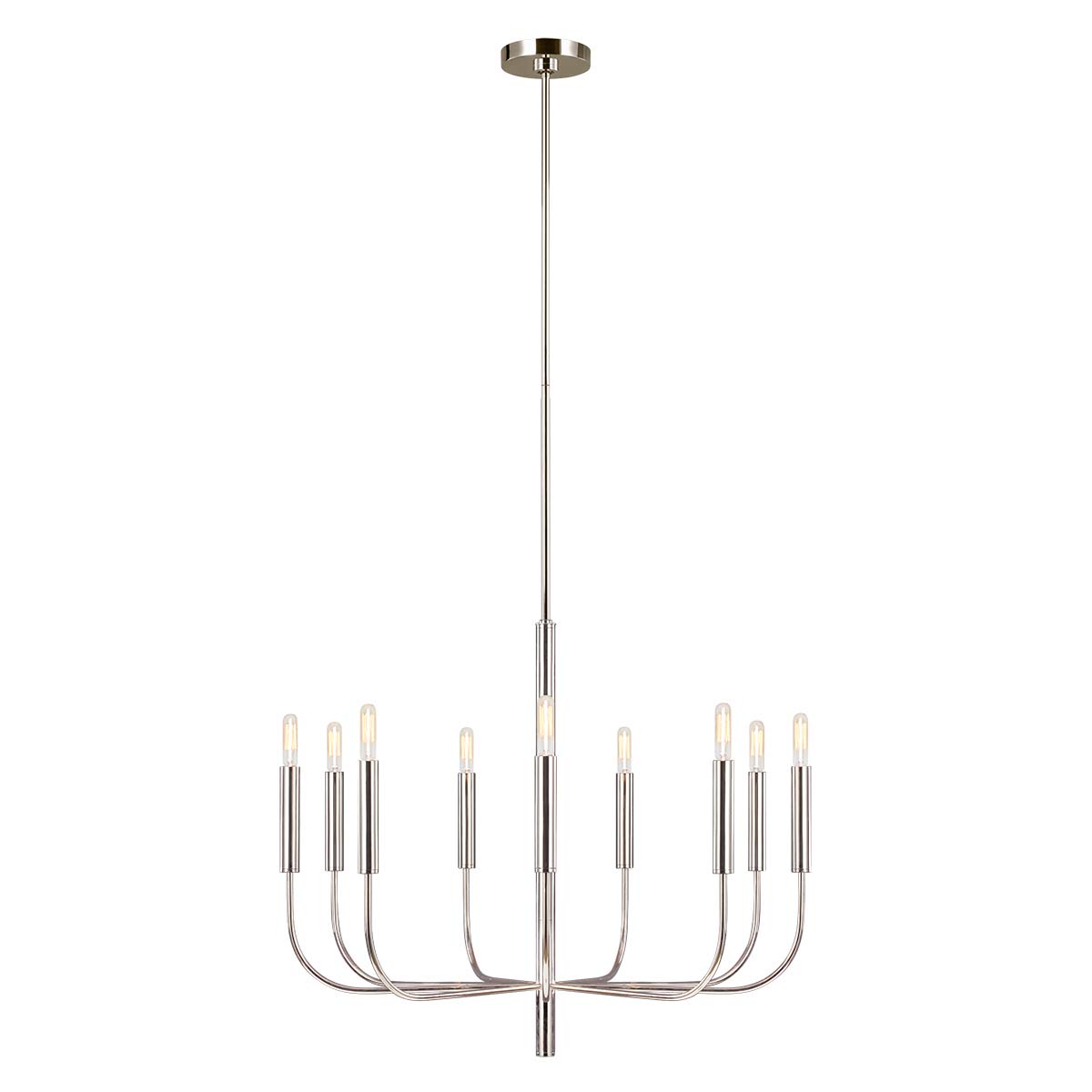Feiss Chandelier from the Brianna range. Brianna 9 Light Chandelier Product Code = FE-BRIANNA9-PN