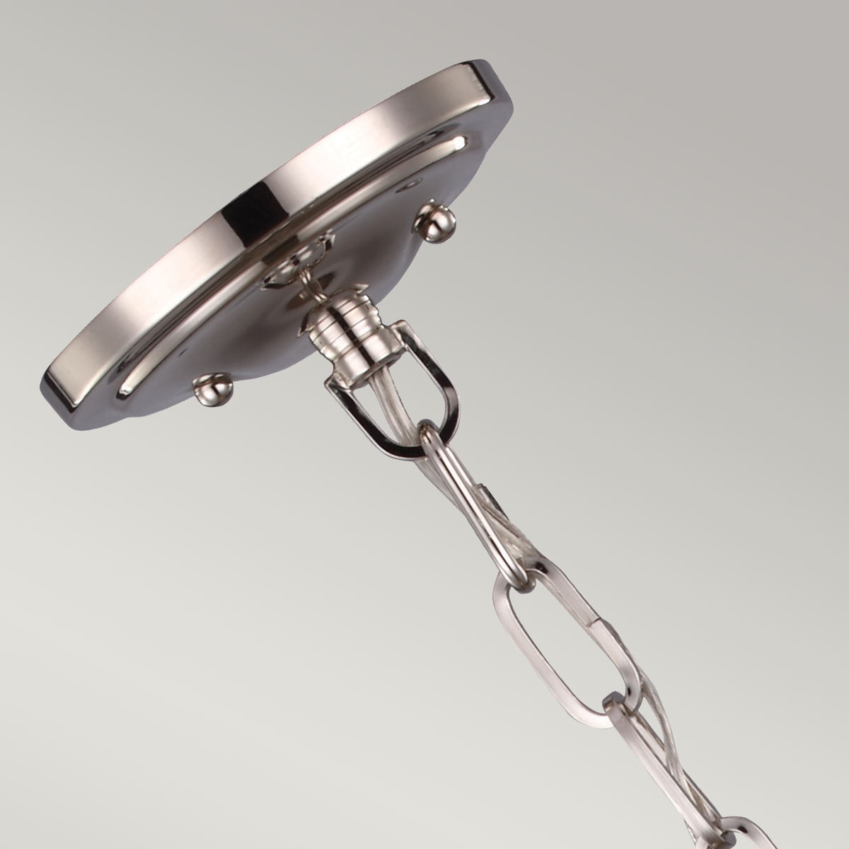 Feiss Pendant from the Cadence range. Cadence 1 Light Mini Pendant - Polished Nickel/Brushed Steel Product Code = FE-CADENCE-1P-BS