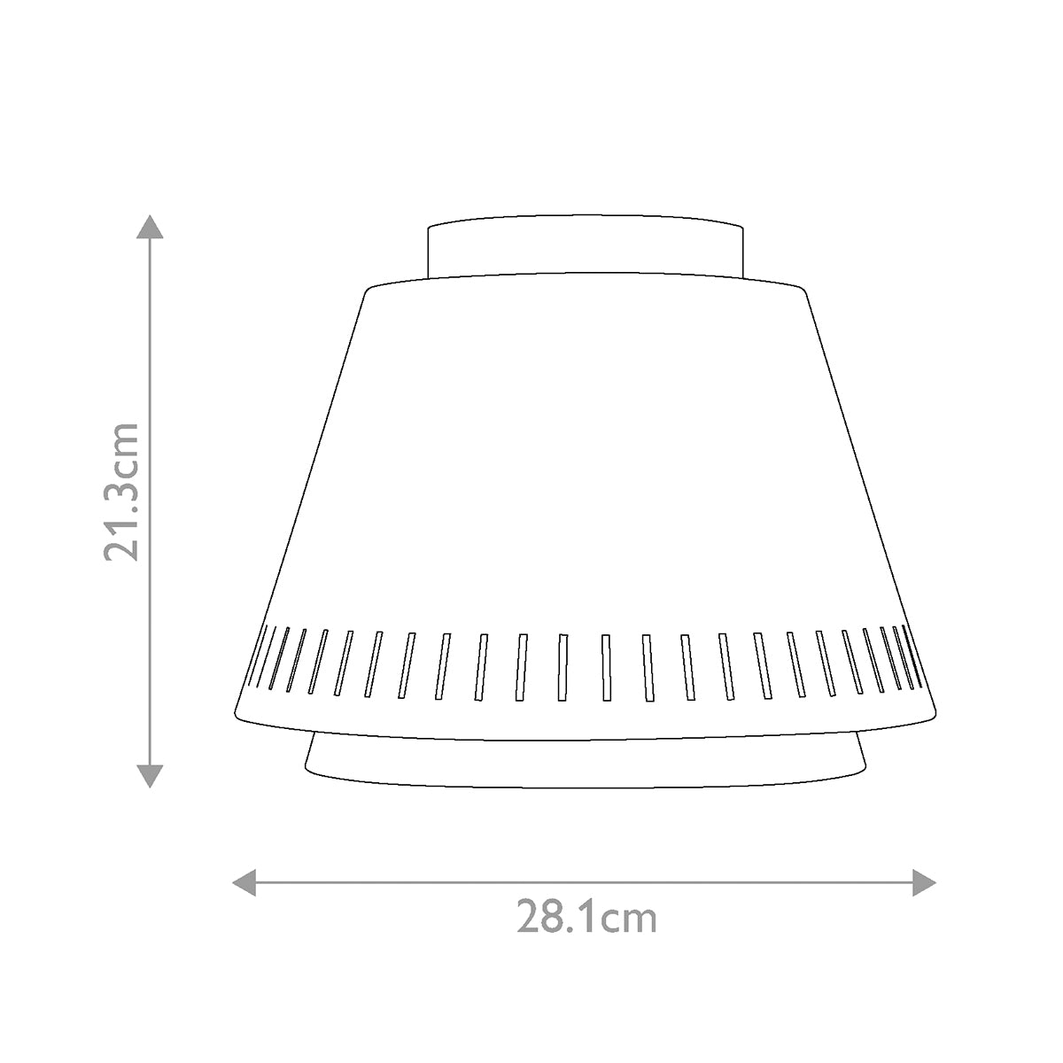 Feiss Ceiling Flush from the Carter range. Carter 1 Light Flush Light - Matte White Product Code = FE-CARTER-F-MW
