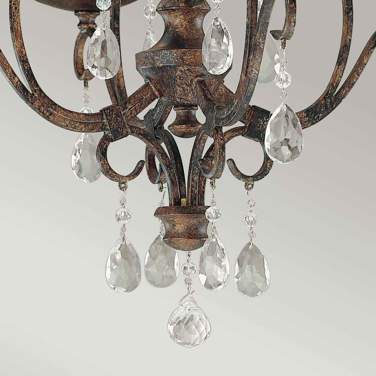 Feiss Chandelier from the Chateau range. Chateau 4 Light Chandelier Product Code = FE-CHATEAU4