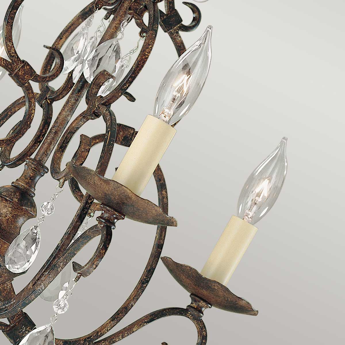 Feiss Chandelier from the Chateau range. Chateau 4 Light Chandelier Product Code = FE-CHATEAU4