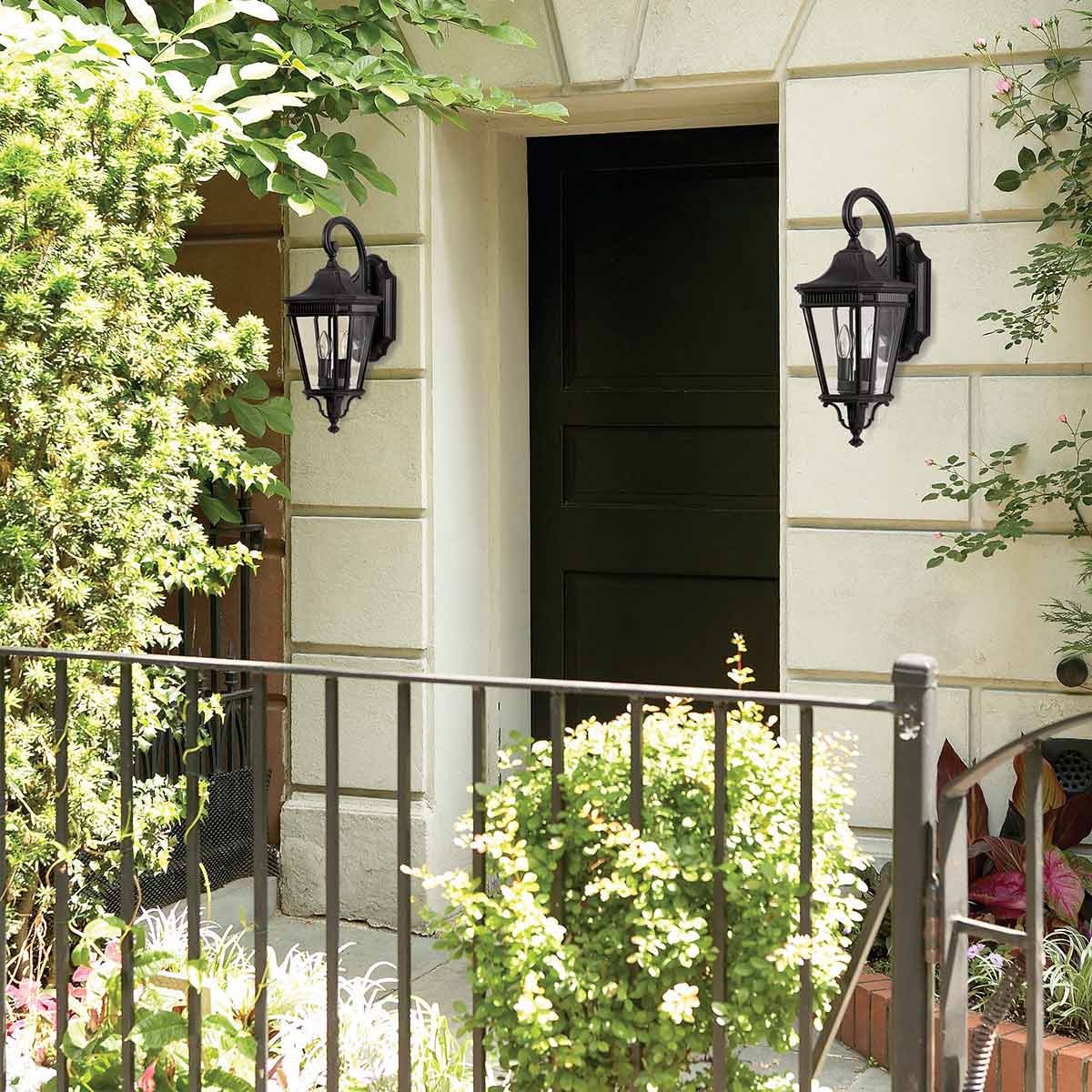 Feiss Outdoor Wall Light from the Cotswold Lane range. Cotswold Lane 2 Light Medium Wall Lantern Product Code = FE-COTSLN2-M-BK